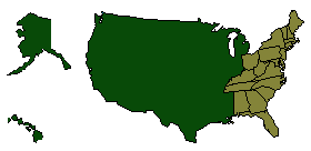 Map of the Eastern United States