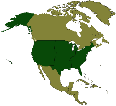 Map of North America