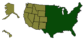 map of Western United States